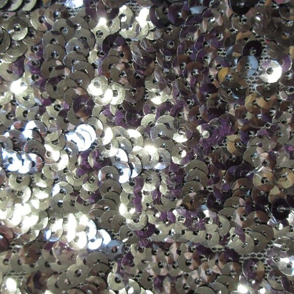 NWT Alexis Renada in Grey Silver Sequin Balloon Sleeve Fit & Flare Dress M - Picture 5 of 9